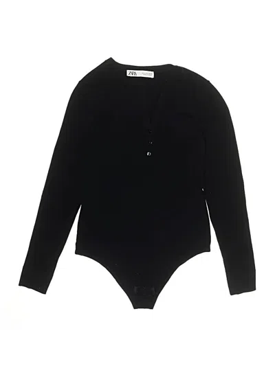 Pre-owned Zara Bodysuit In Black