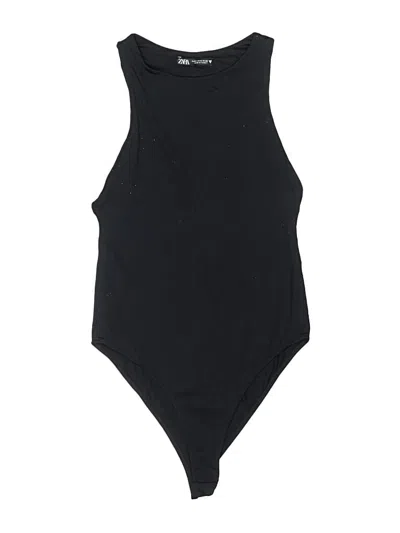 Pre-owned Zara Bodysuit In Black