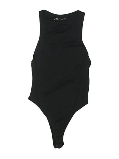 Pre-owned Zara Bodysuit In Black