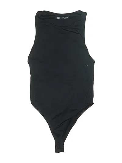 Pre-owned Zara Bodysuit In Black