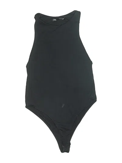 Pre-owned Zara Bodysuit In Black