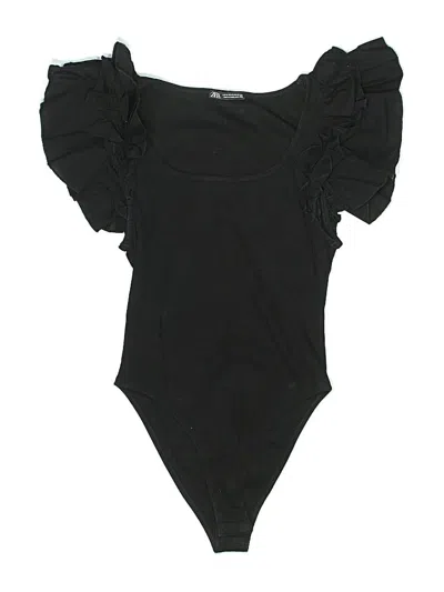 Pre-owned Zara Bodysuit In Black