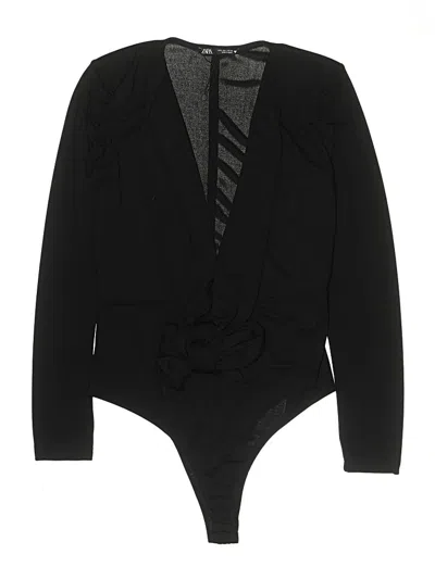Pre-owned Zara Bodysuit In Black