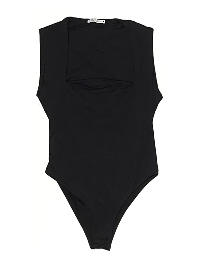 Pre-owned Zara Bodysuit In Black