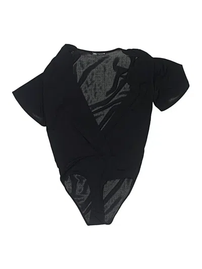 Pre-owned Zara Bodysuit In Black
