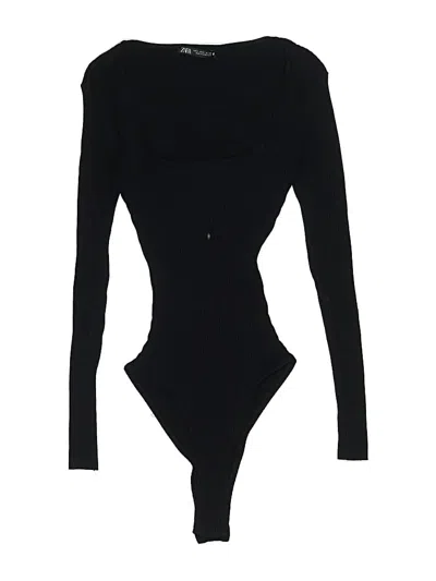Pre-owned Zara Bodysuit In Black