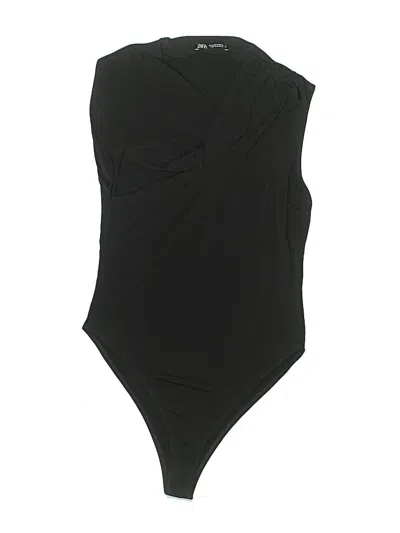 Pre-owned Zara Bodysuit In Black