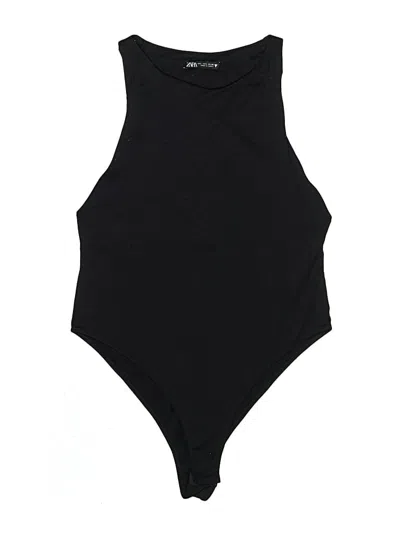 Pre-owned Zara Bodysuit In Black
