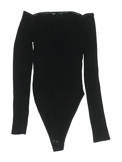 Pre-owned Zara Bodysuit In Black