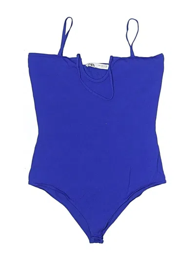 Pre-owned Zara Bodysuit In Blue