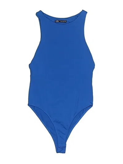 Pre-owned Zara Bodysuit In Blue