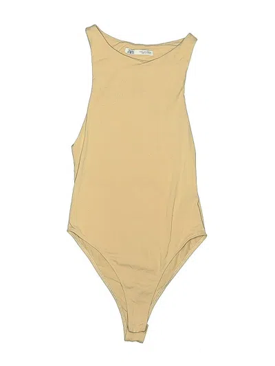 Pre-owned Zara Bodysuit In Brown