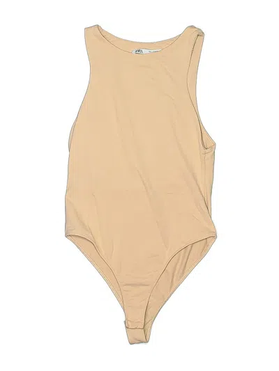 Pre-owned Zara Bodysuit In Brown