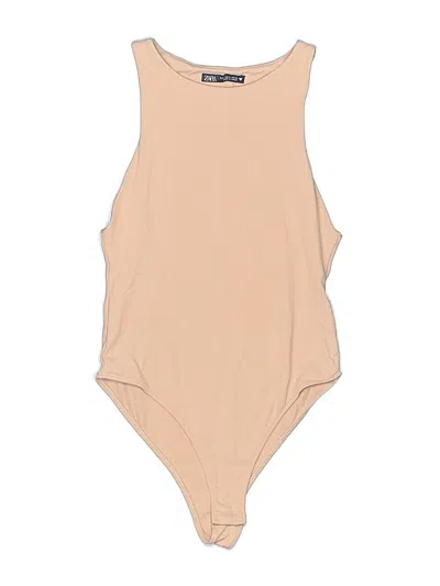 Pre-owned Zara Bodysuit In Brown