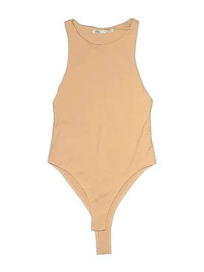 Pre-owned Zara Bodysuit In Brown