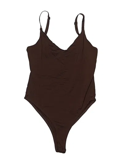 Pre-owned Zara Bodysuit In Brown