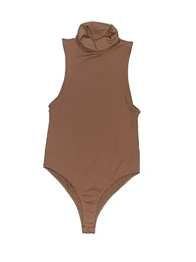 Pre-owned Zara Bodysuit In Brown