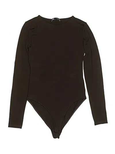 Pre-owned Zara Bodysuit In Brown