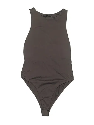 Pre-owned Zara Bodysuit In Brown