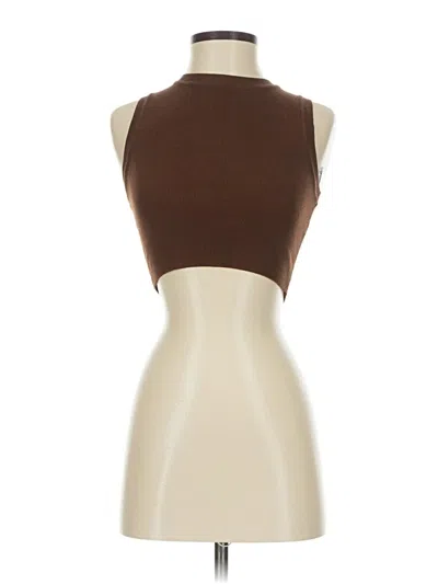 Pre-owned Zara Bodysuit In Brown