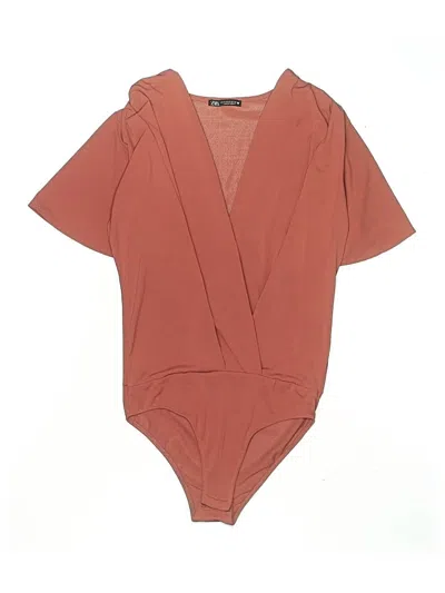 Pre-owned Zara Bodysuit In Brown