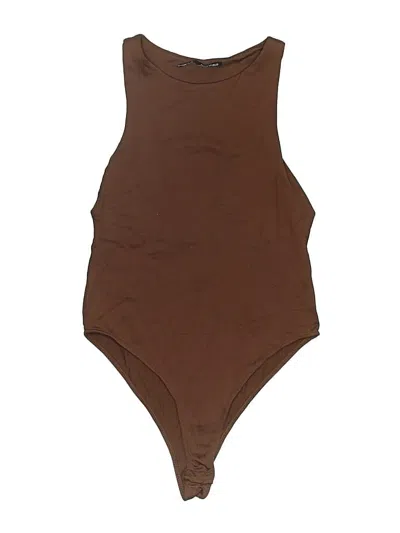 Pre-owned Zara Bodysuit In Brown