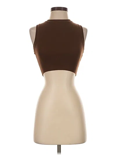 Pre-owned Zara Bodysuit In Brown