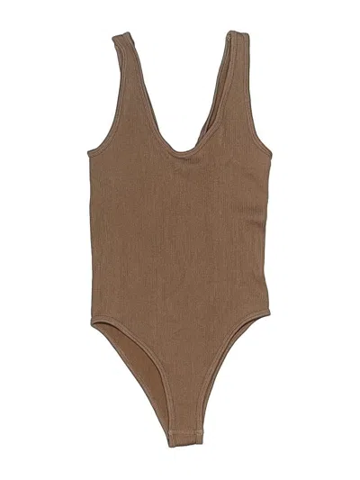 Pre-owned Zara Bodysuit In Brown