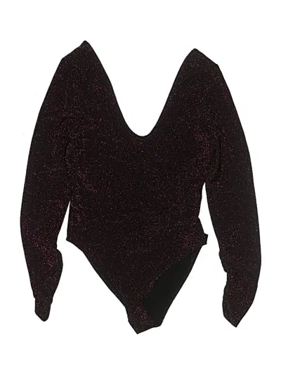 Pre-owned Zara Bodysuit In Burgundy