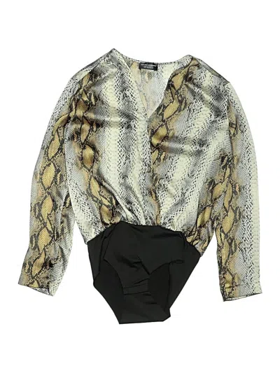 Pre-owned Zara Bodysuit In Gold