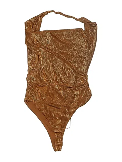 Pre-owned Zara Bodysuit In Gold