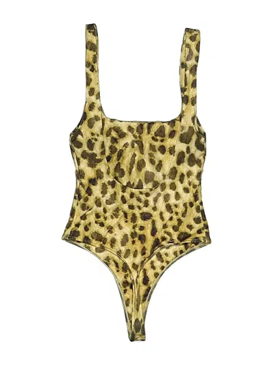 Pre-owned Zara Bodysuit In Gold