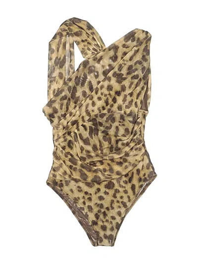 Pre-owned Zara Bodysuit In Gold