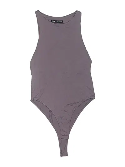 Pre-owned Zara Bodysuit In Gray