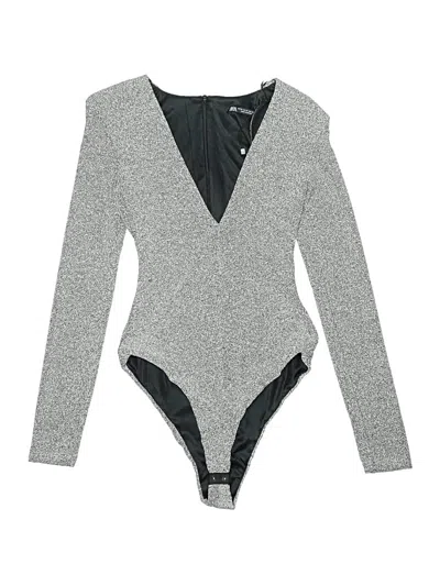 Pre-owned Zara Bodysuit In Gray