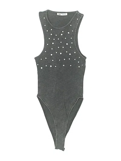 Pre-owned Zara Bodysuit In Gray