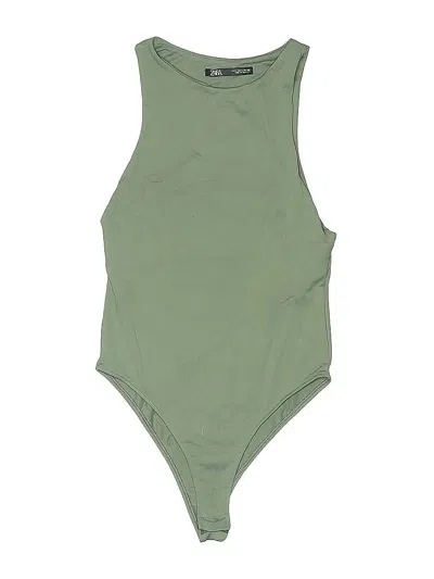 Pre-owned Zara Bodysuit In Green
