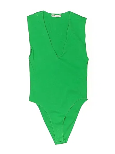 Pre-owned Zara Bodysuit In Green