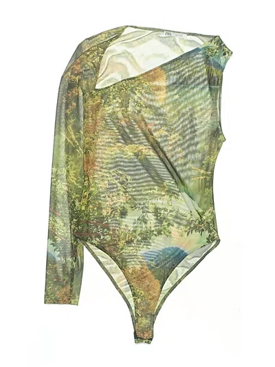 Pre-owned Zara Bodysuit In Green