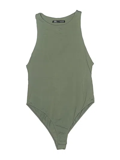 Pre-owned Zara Bodysuit In Green