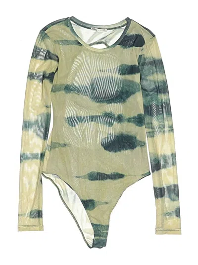 Pre-owned Zara Bodysuit In Green