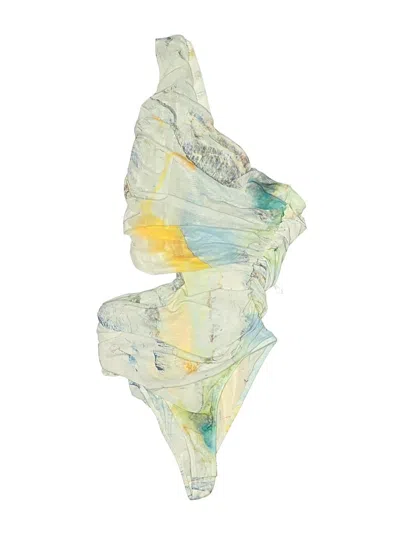 Pre-owned Zara Bodysuit In Green