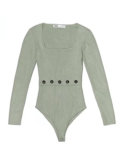 Pre-owned Zara Bodysuit In Green