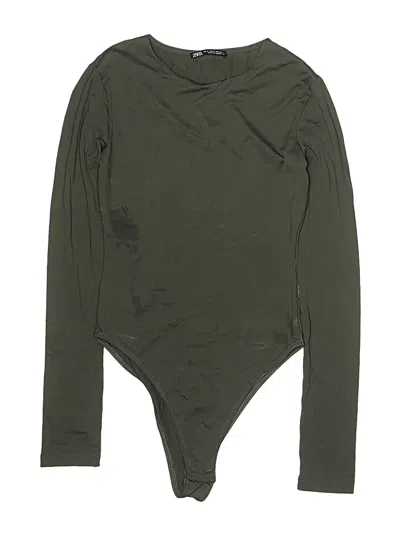 Pre-owned Zara Bodysuit In Green