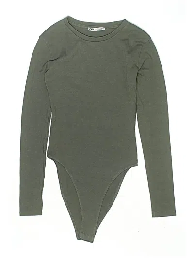 Pre-owned Zara Bodysuit In Green