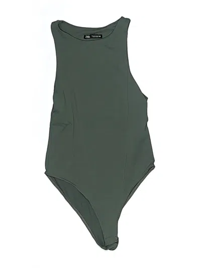 Pre-owned Zara Bodysuit In Green