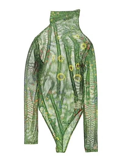 Pre-owned Zara Bodysuit In Green