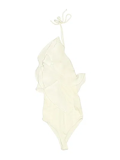 Pre-owned Zara Bodysuit In Ivory