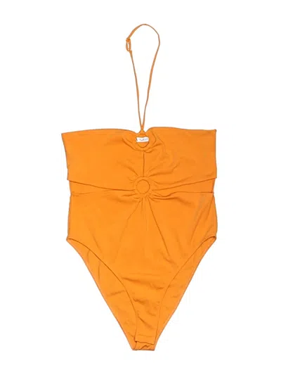 Pre-owned Zara Bodysuit In Orange