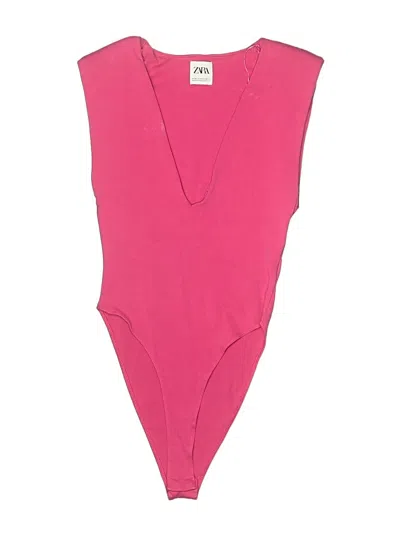 Pre-owned Zara Bodysuit In Pink